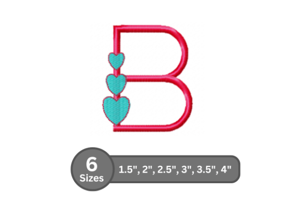 Candy Heart Alphabet- B: A Bold Typography Choice
