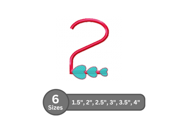 Candy Heart Number -2: A Deep Dive into a Versatile Fill Stitch Embroidery Font