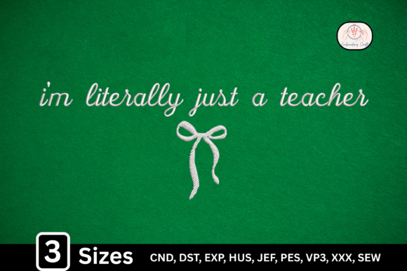 Girly Bow I’m Literally Just a Teacher: A Practical Guide to the Coquette Embroidery Trend