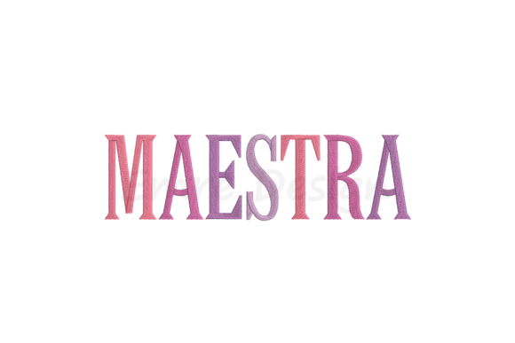 Maestra Embroidery Design: Whimsical Fabric Art