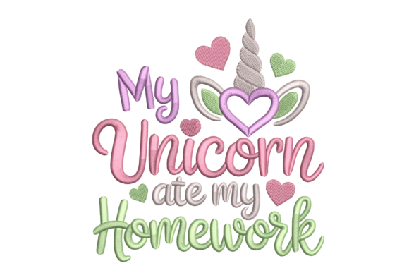 My Unicorn Ate My Homework: Bringing Whimsy to Machine Embroidery Projects