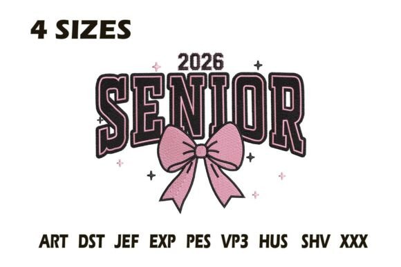 Senior 2026 Bow Embroidery Design: Elevating Your Creative Projects with Precision Digitization
