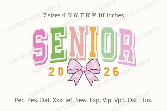 Senior 2026 Class Graduation Embroidy: A Guide to Custom Digital Designs