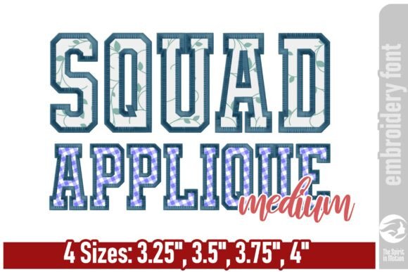 Squad Varsity Applique Font - Medium: A Strategic Asset for Brand Identity