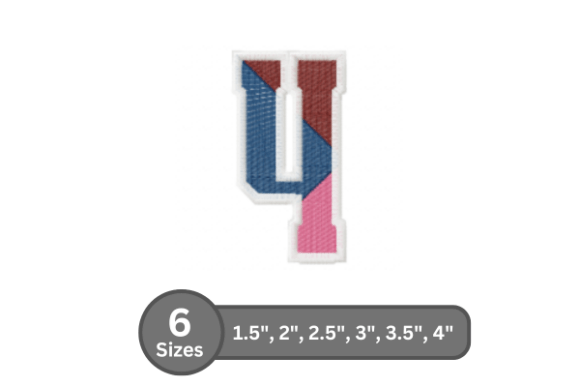 Street Varsity Number -4: A Versatile Embroidery Design for Custom Projects
