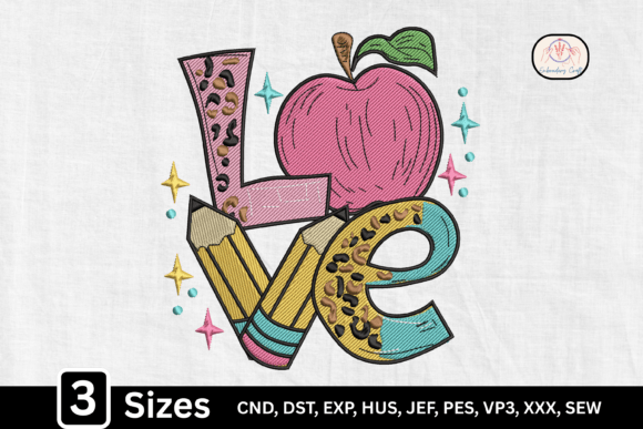 Teacher LOVE: Elevating Classroom Positivity with Stylish Embroidery