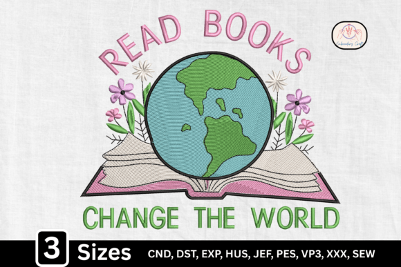 World Glove on Open Floral Book: A Symbol of Global Literacy